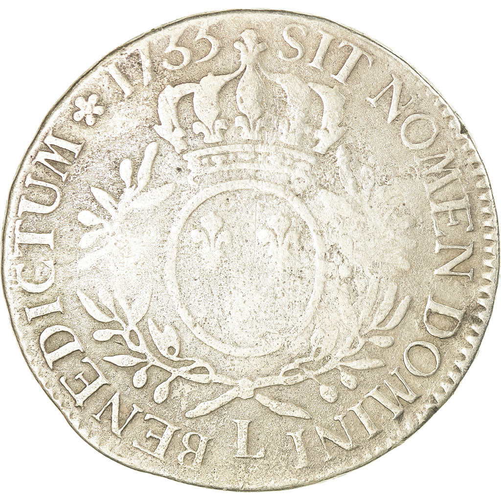 Coin, France, Louis XV, Écu aux branches d'olivier, Ecu, 1735, Bayonne