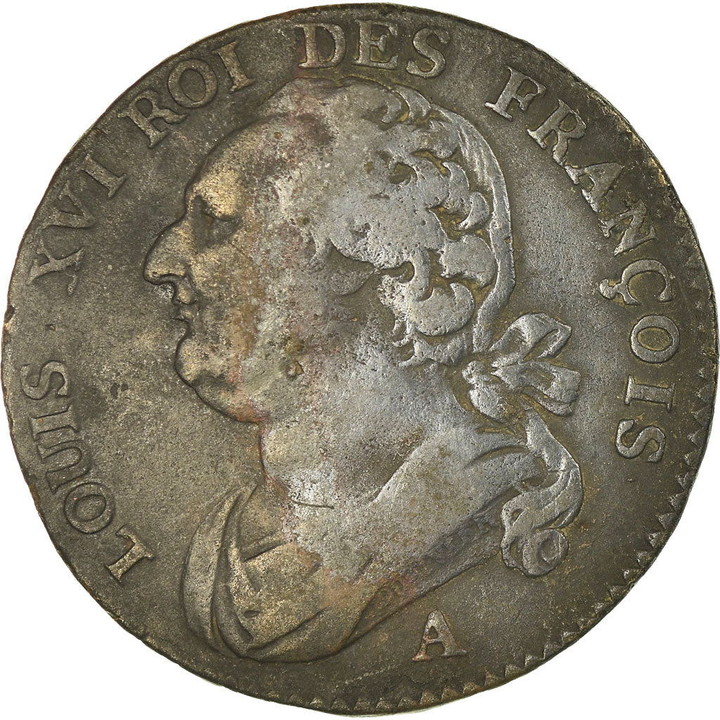 Munten, Frankrijk, 12 deniers françois, 12 Deniers, 1791, Paris, FR, Bronze