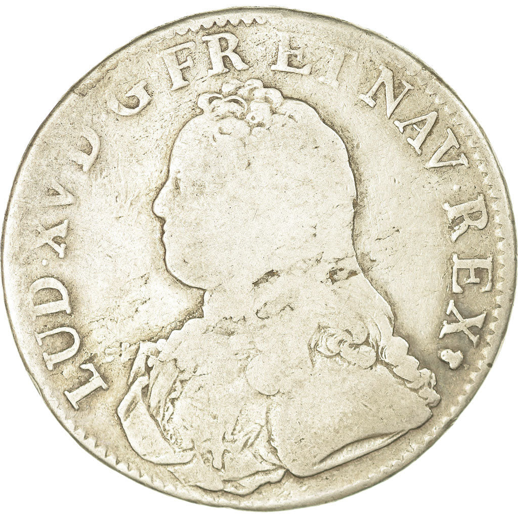 Coin, France, Louis XV, Écu aux branches d'olivier, Ecu, 1726, Reims