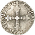 Monnaie, France, Henri III, 1/4 Ecu, 1582, Nantes, TB, Argent, Sombart:4662
