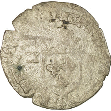 Moeda, França, Henri IV, Douzain, 1593, Montpellier, F(12-15), Lingote