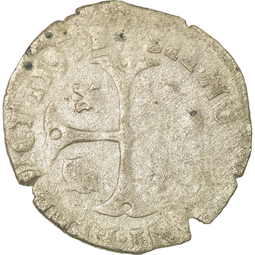 Münze, Frankreich, Henri IV, Douzain, 1593, Montpellier, SGE+, Billon