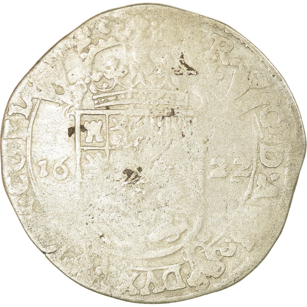 Moneta, Paesi Bassi Spagnoli, Flanders, Philip IV, Escalin, 1622, Bruges, MB