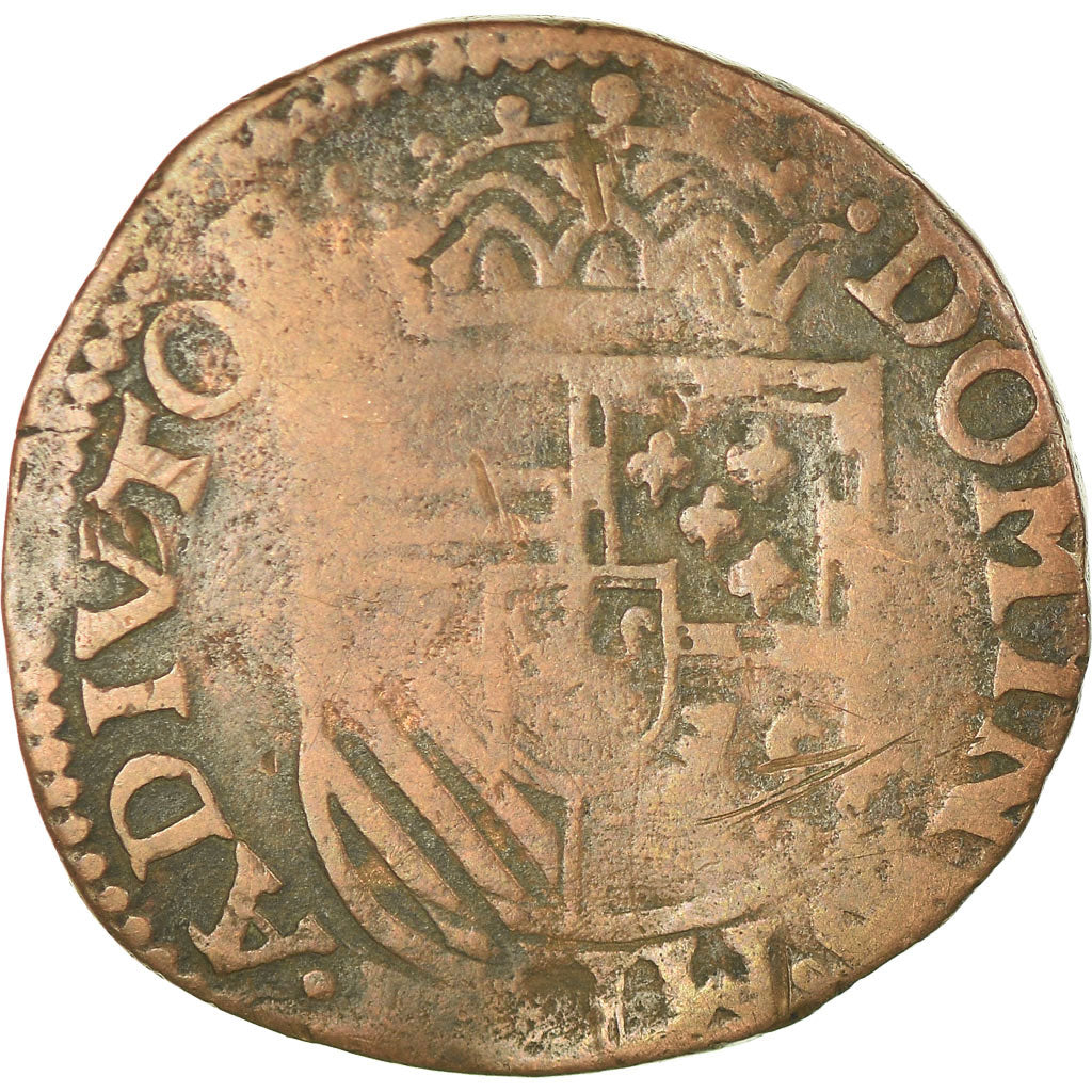 Moneta, Paesi Bassi Spagnoli, Philippe II, Liard, 1584, Tournai, BB, Rame