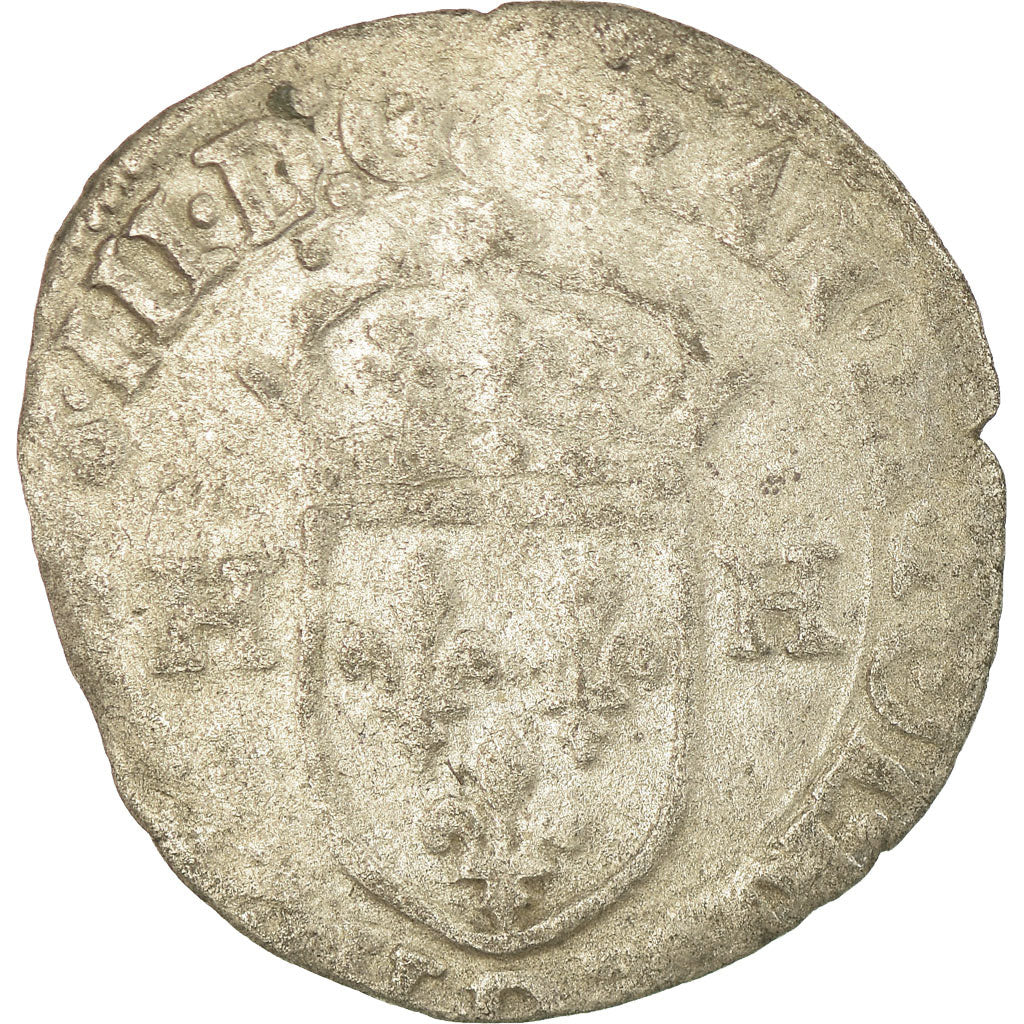 Coin, France, Henri III, Douzain, 1577, Lyon, VF(20-25), Billon