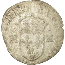 Coin, France, Henri III, Douzain, 1577, Lyon, VF(20-25), Billon