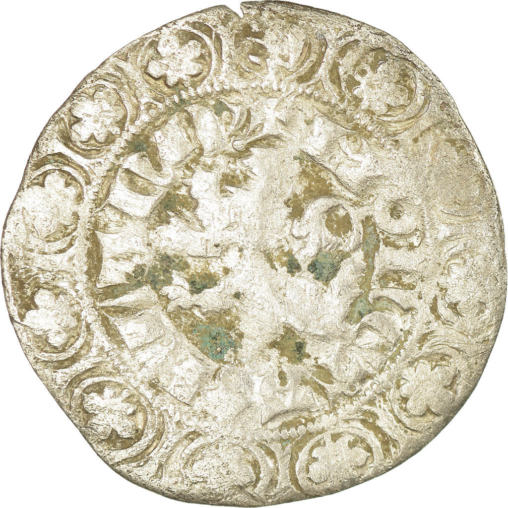 Moeda, França, Flanders, Louis II, Gros, VF(20-25), Prata, Boudeau:2230