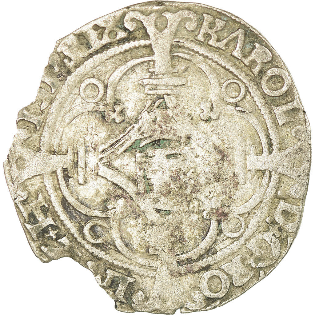 Coin, Spanish Netherlands, Charles Quint, Patard, Antwerp, VF(30-35), Billon