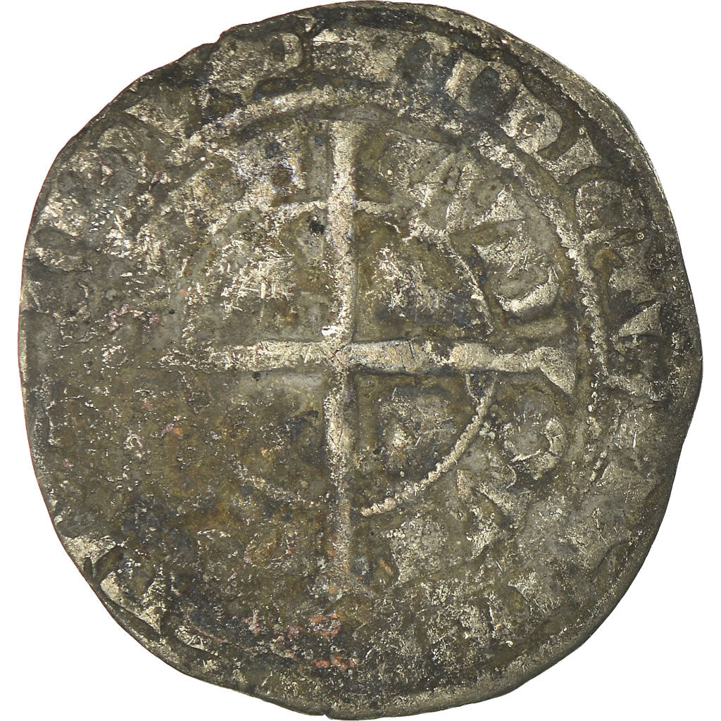 Moneda, Francia, Flanders, Louis II, Gros, BC, Plata, Boudeau:2230