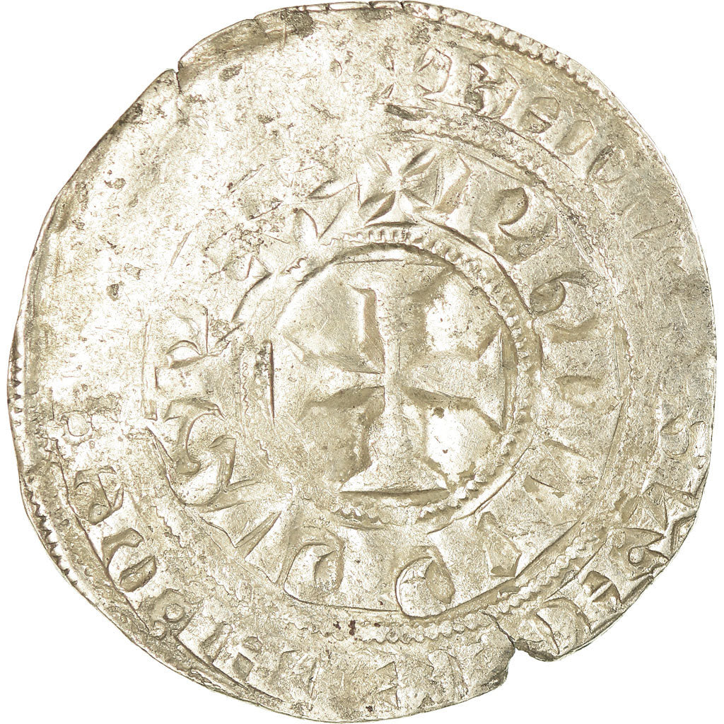 Monnaie, France, Philippe IV Le Bel, Gros Tournois, TB, Argent, Duplessy:213B