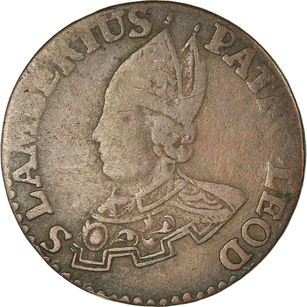 Coin, LIEGE, Liard, 1744, Liege, VF(30-35), Copper, KM:144