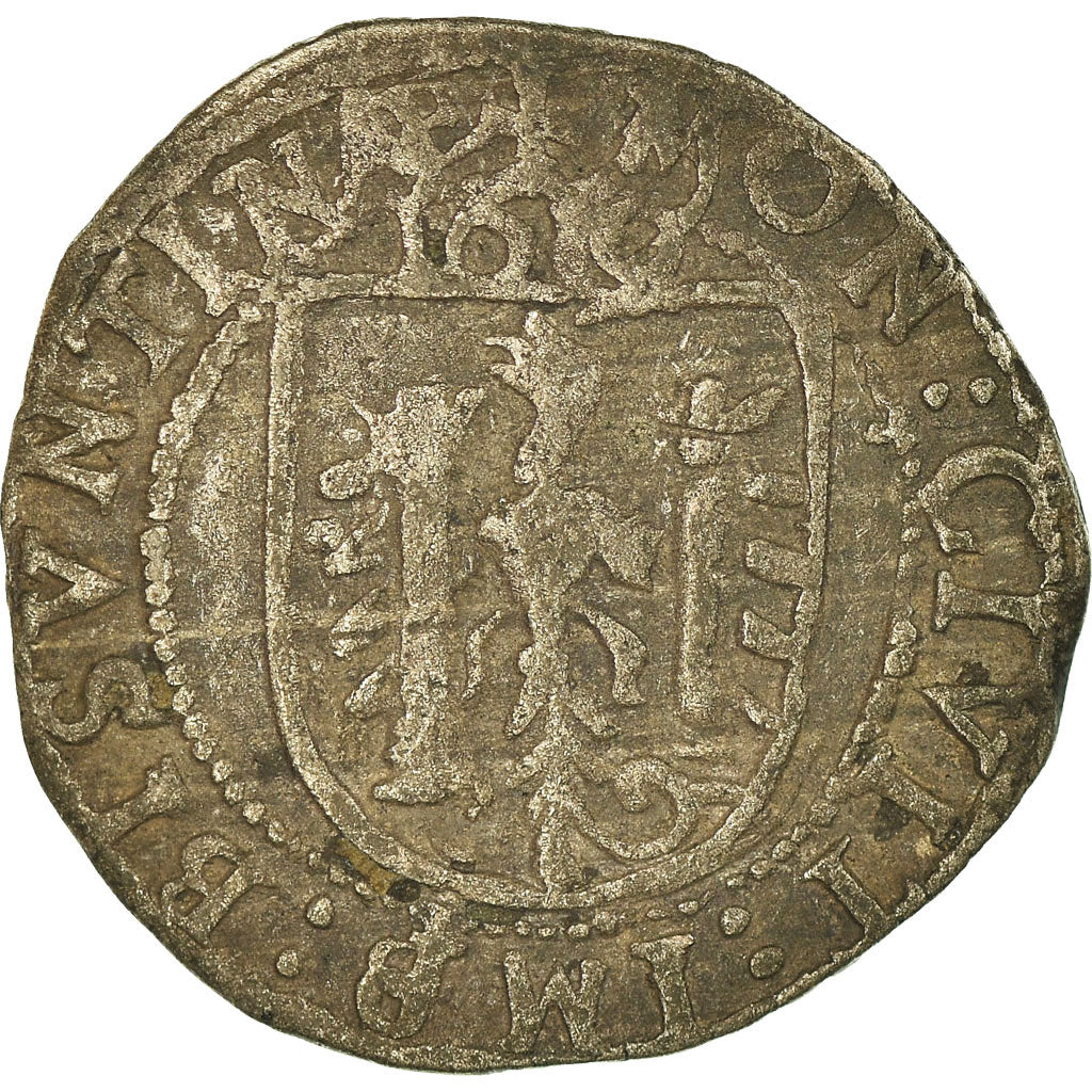 Moneta, Francja, Carolus, 1619, Besançon, VF(30-35), Srebro, Boudeau:1291