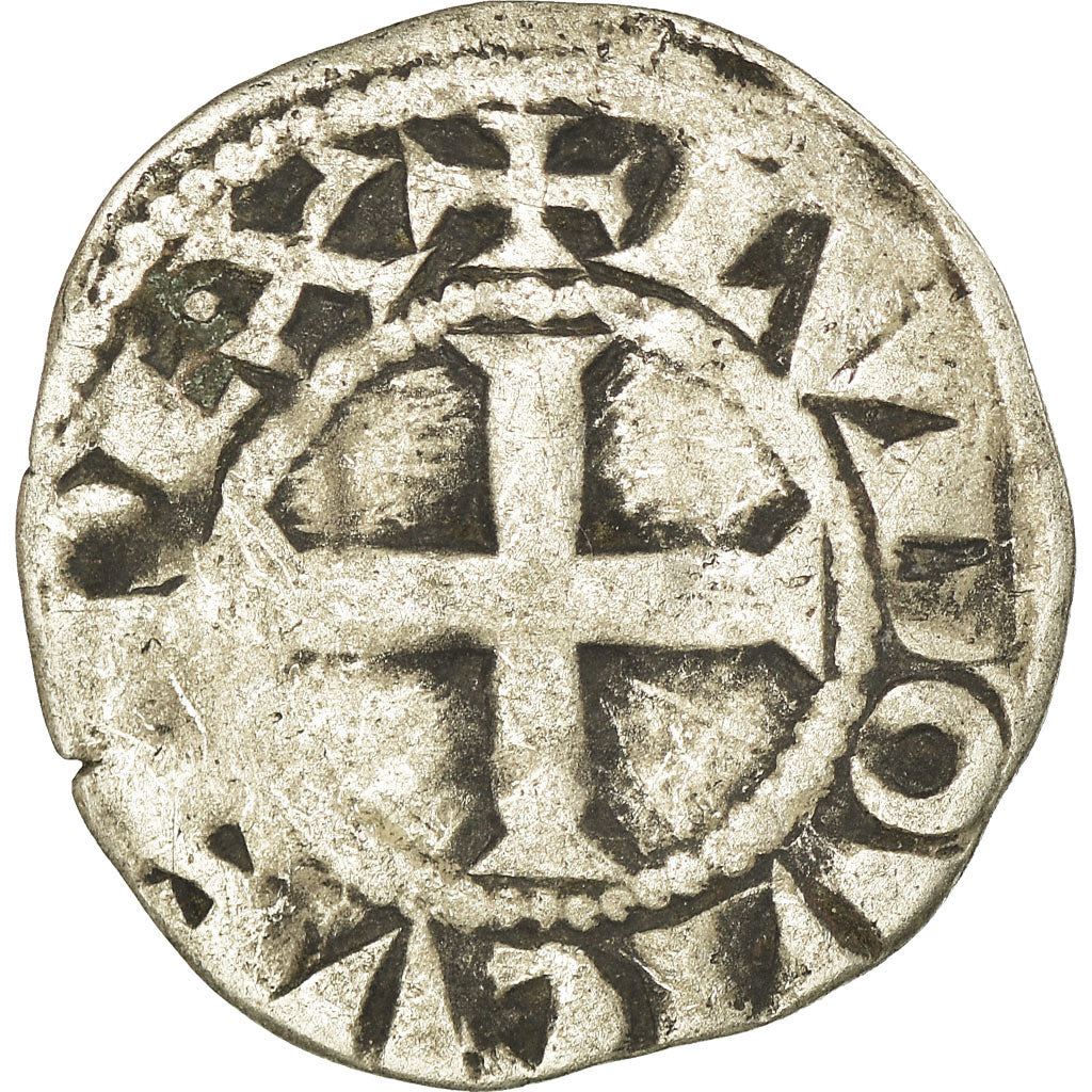 Moneda, Francia, Louis IX, Denier Tournois, BC+, Vellón, Duplessy:193