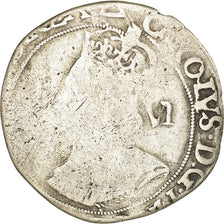 Coin, Great Britain, Charles I, 6 Pence, Tower, F(12-15), Silver, KM:93