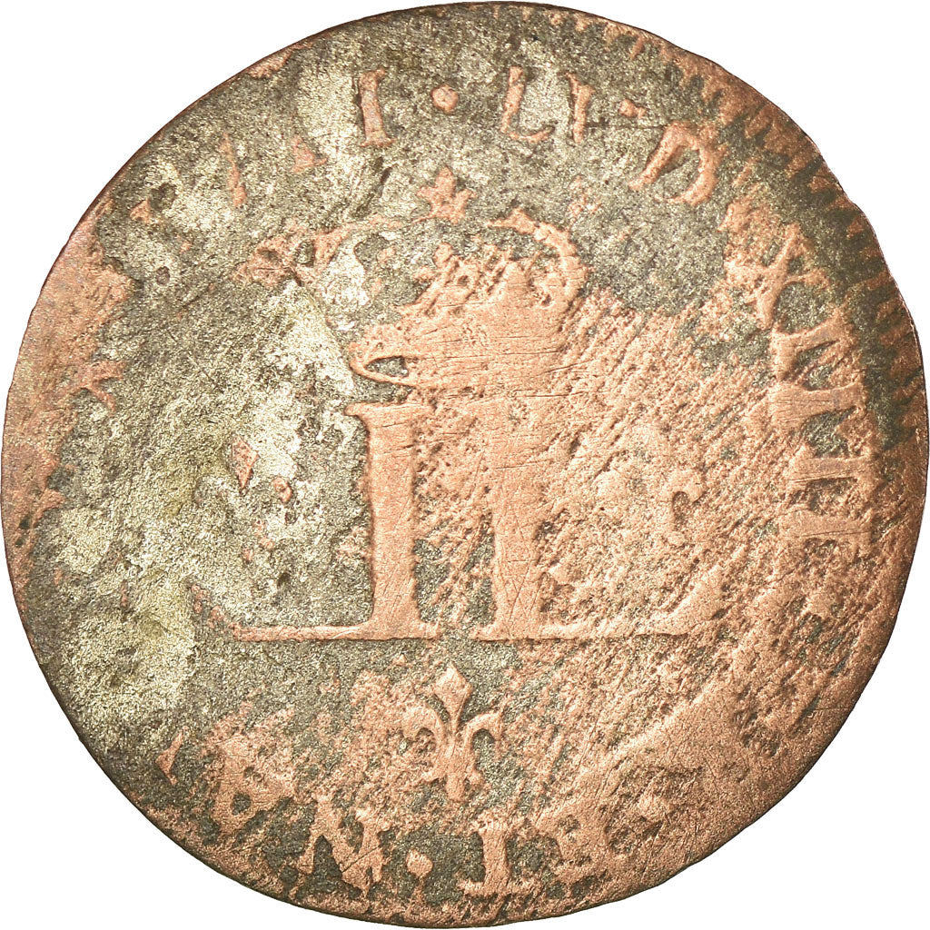 Münze, Frankreich, Louis XIV, XXX Deniers aux 2 L couronnés, 30 Deniers, 1711