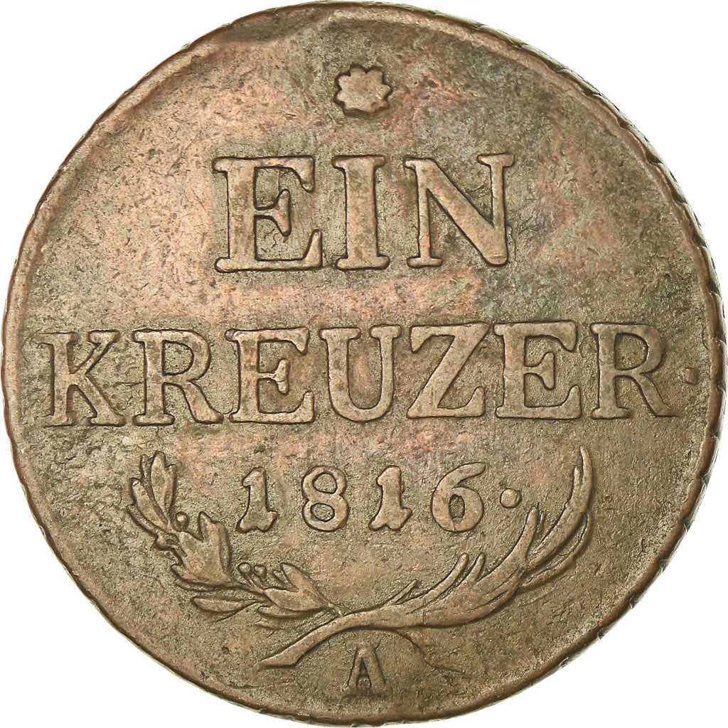 Moneta, Austria, Franz II (I), Kreuzer, 1816, BB, Rame, KM:2113
