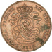 Belgium, Leopold I, 2 Centimes, 1846, AU(55-58), Copper, KM:4.2