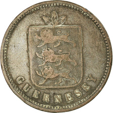 Monnaie, Guernsey, 4 Doubles, 1830, Guernesey, TB, Cuivre, KM:2