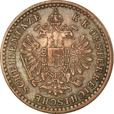 Münze, Österreich, Franz Joseph I, 5/10 Kreuzer, 1860, Vienna, SS+, Kupfer