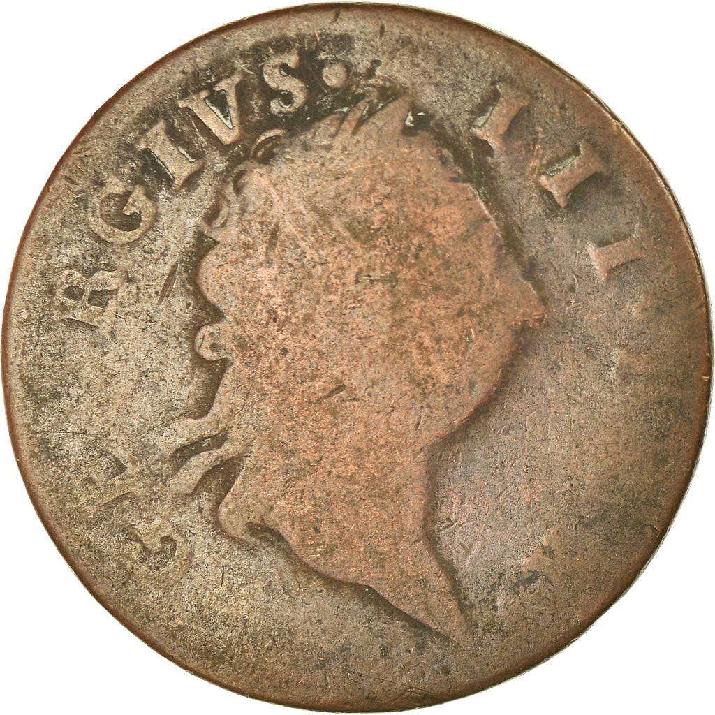 Moneta, Irlanda, George III, 1/2 Penny, 1769, B, Rame, KM:137