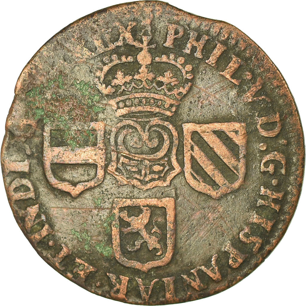 Coin, Spanish Netherlands, NAMUR, Philip V of Spain, Liard, 1710, Namur