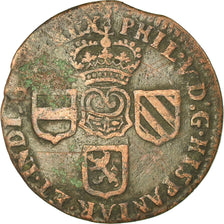 Coin, Spanish Netherlands, NAMUR, Philip V of Spain, Liard, 1710, Namur