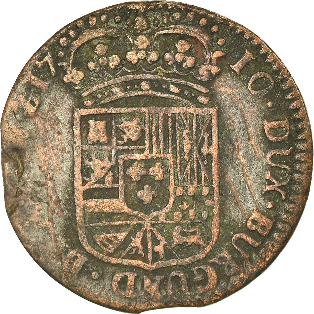 Coin, Spanish Netherlands, NAMUR, Philip V of Spain, Liard, 1710, Namur