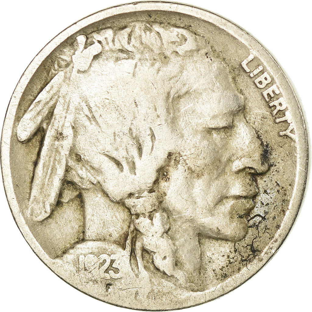 Moneta, Stati Uniti, Buffalo Nickel, 5 Cents, 1923, U.S. Mint, Philadelphia, MB