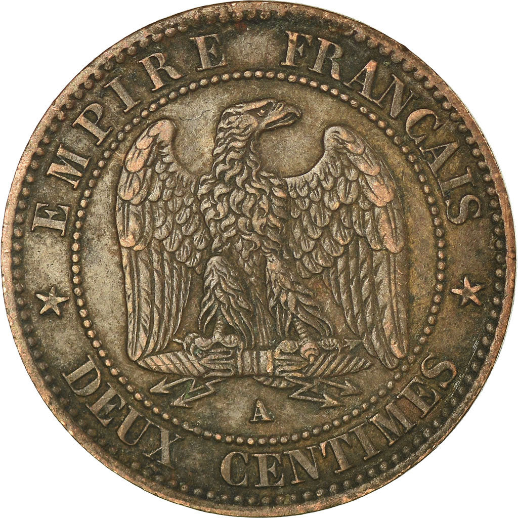 Coin, France, Napoleon III, Napoléon III, 2 Centimes, 1862, Paris, EF(40-45)
