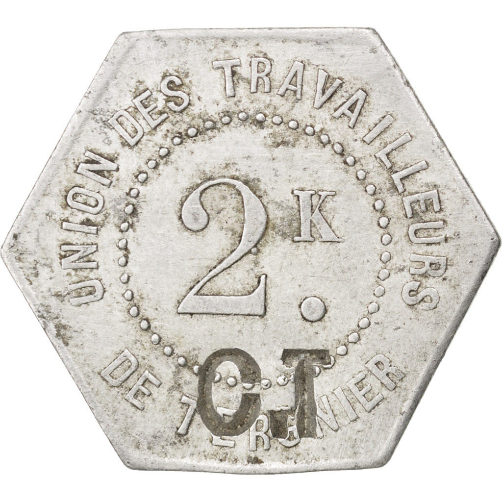 Coin, France, 2 Kilos, EF(40-45), Aluminium, Elie:20.3
