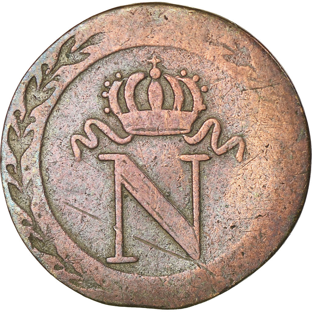 Munten, Frankrijk, Napoléon I, 10 Centimes, 1808, Lille, ZG+, Billon, KM:676.9