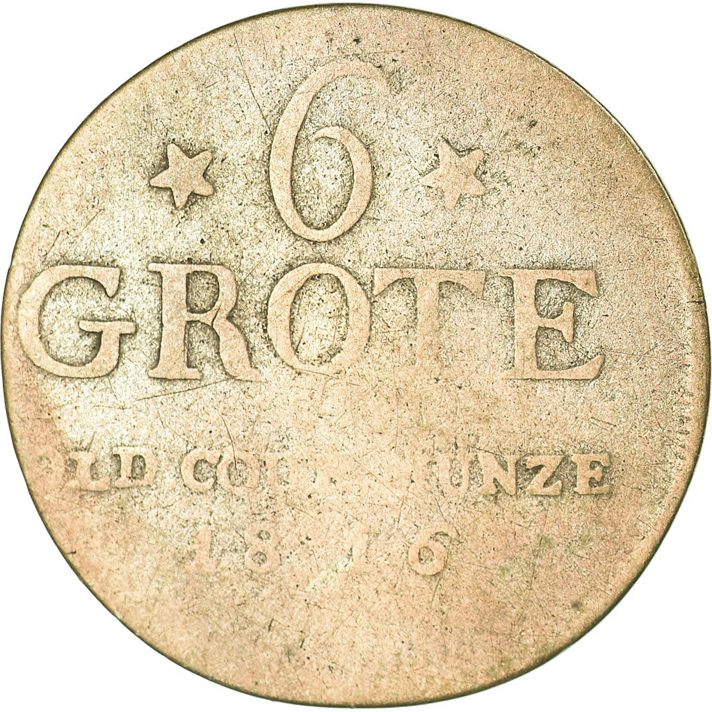 Coin, German States, OLDENBURG, Peter Friedrich Wilhelm, 6 Grote, 1/12 Thaler
