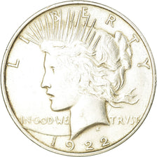 Coin, United States, Peace Dollar, Dollar, 1922, U.S. Mint, San Francisco