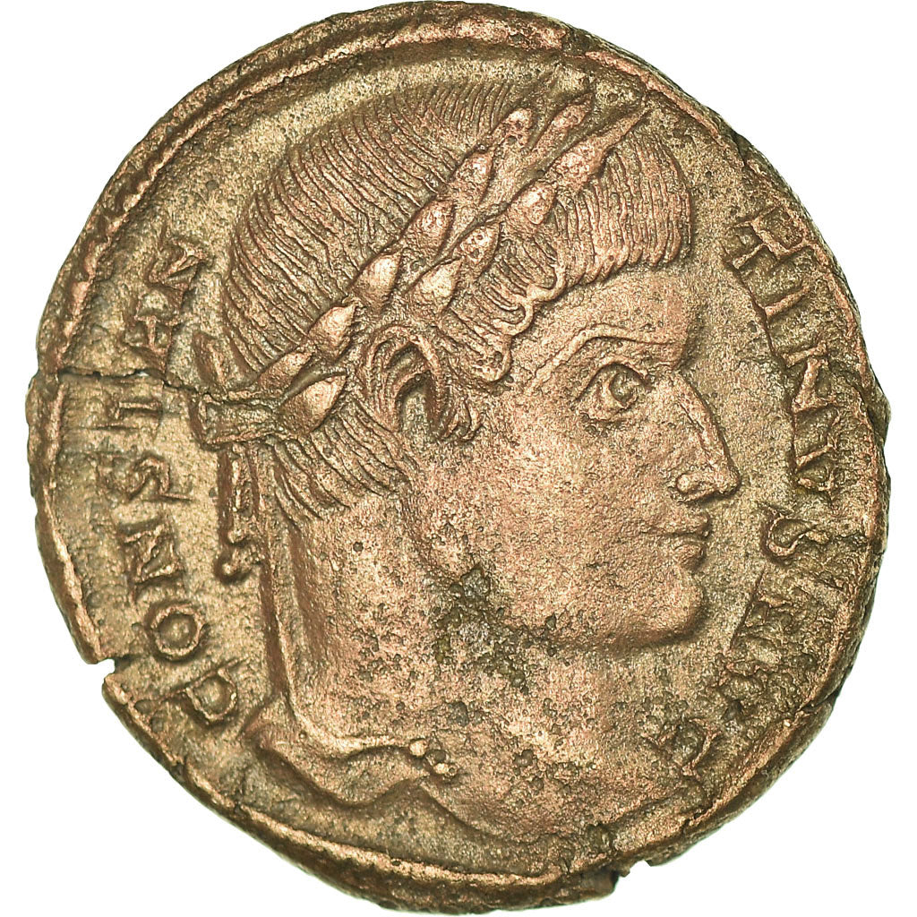 Monnaie, Constantin I, Nummus, 327-328, Trèves, TTB+, Cuivre, RIC:VII 504