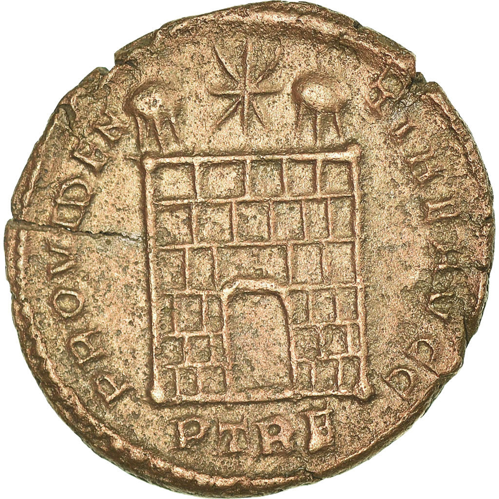 Monnaie, Constantin I, Nummus, 327-328, Trèves, TTB+, Cuivre, RIC:VII 504