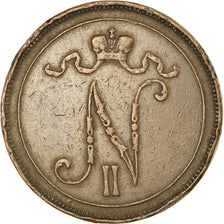 Coin, Finland, Nicholas II, 10 Pennia, 1909, EF(40-45), Copper, KM:14