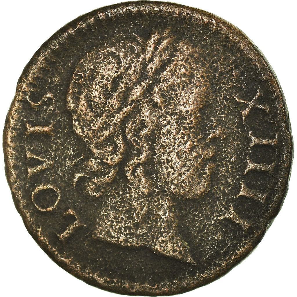 Munten, Frankrijk, Louis XIV, Denier Tournois, 1649
