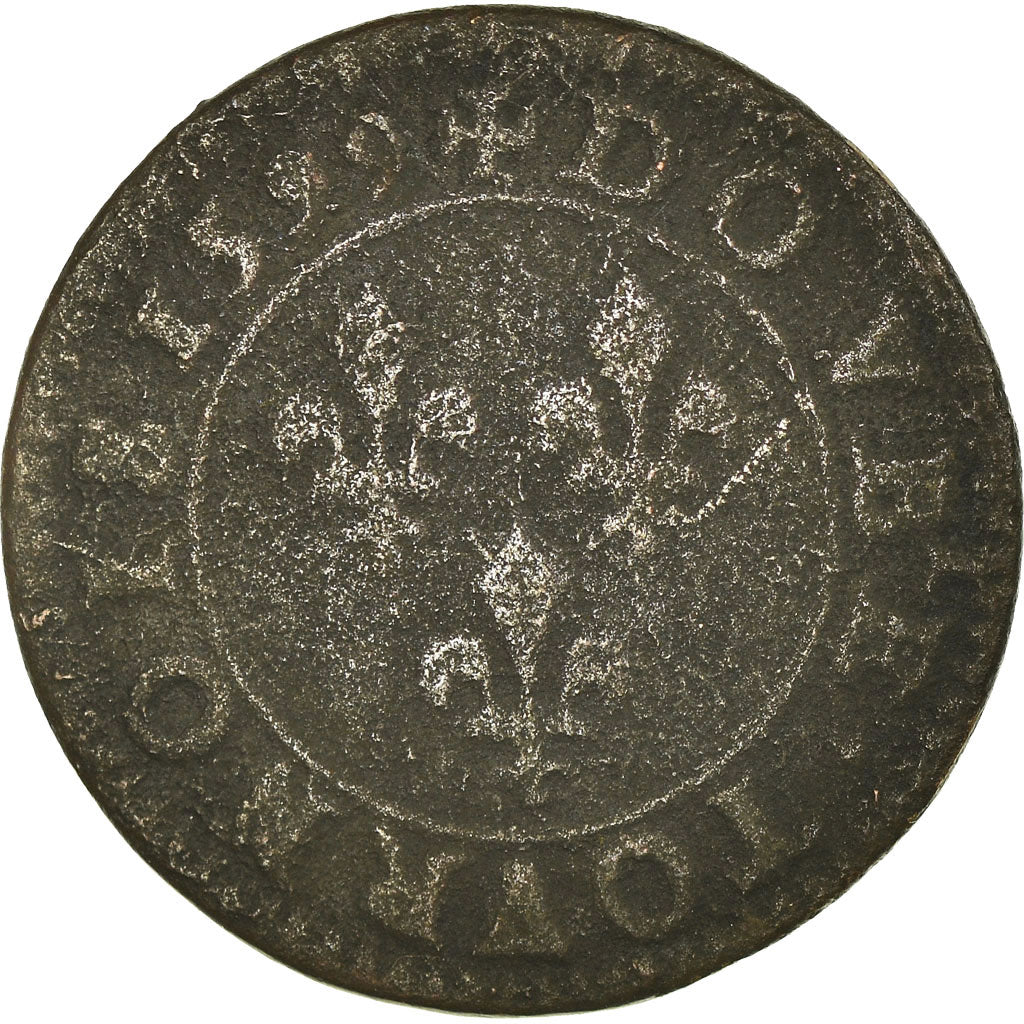 Francia, Double Tournois, 1599, Paris, MB, Rame, CGKL:222