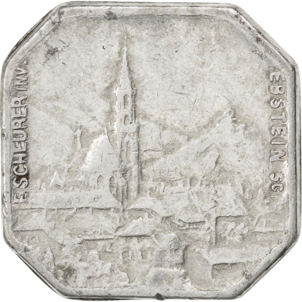 France, 10 Centimes, 1918, EF(40-45), Aluminium, Elie #10.1, 1.00