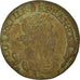 Coin, France, Louis XIII, Double tournois, buste laurée et drapé, Double