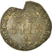 Coin, France, Henri III, Double Sol Parisis, 1586, Paris, VF(30-35), Billon