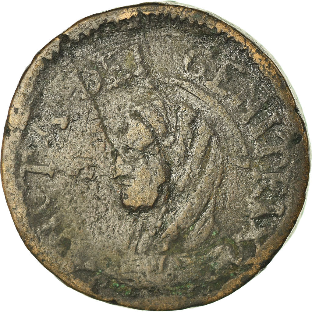 Munten, Italiaanse staten, PAPAL STATES-CIVITAVECCHIA, 5 Baiocchi, 1797, ZG+