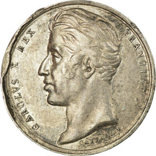Francia, Token, Quinaire du Sacre de Charles X à Reims, 1825, Gayrard, BB