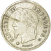 Moneda, Francia, Napoleon III, Napoléon III, 20 Centimes, 1867, Paris, BC+