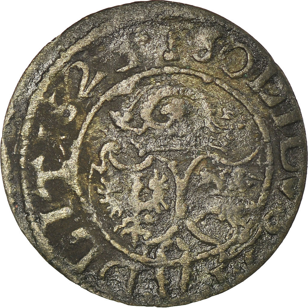 Moneda, Polonia, LOBSENZ, Ternar, 3 Denarii, Pfennig = 1/6 Grosy, 1625