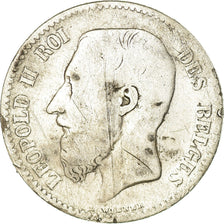 Monnaie, Belgique, Leopold II, Franc, 1867, B+, Argent, KM:28.1