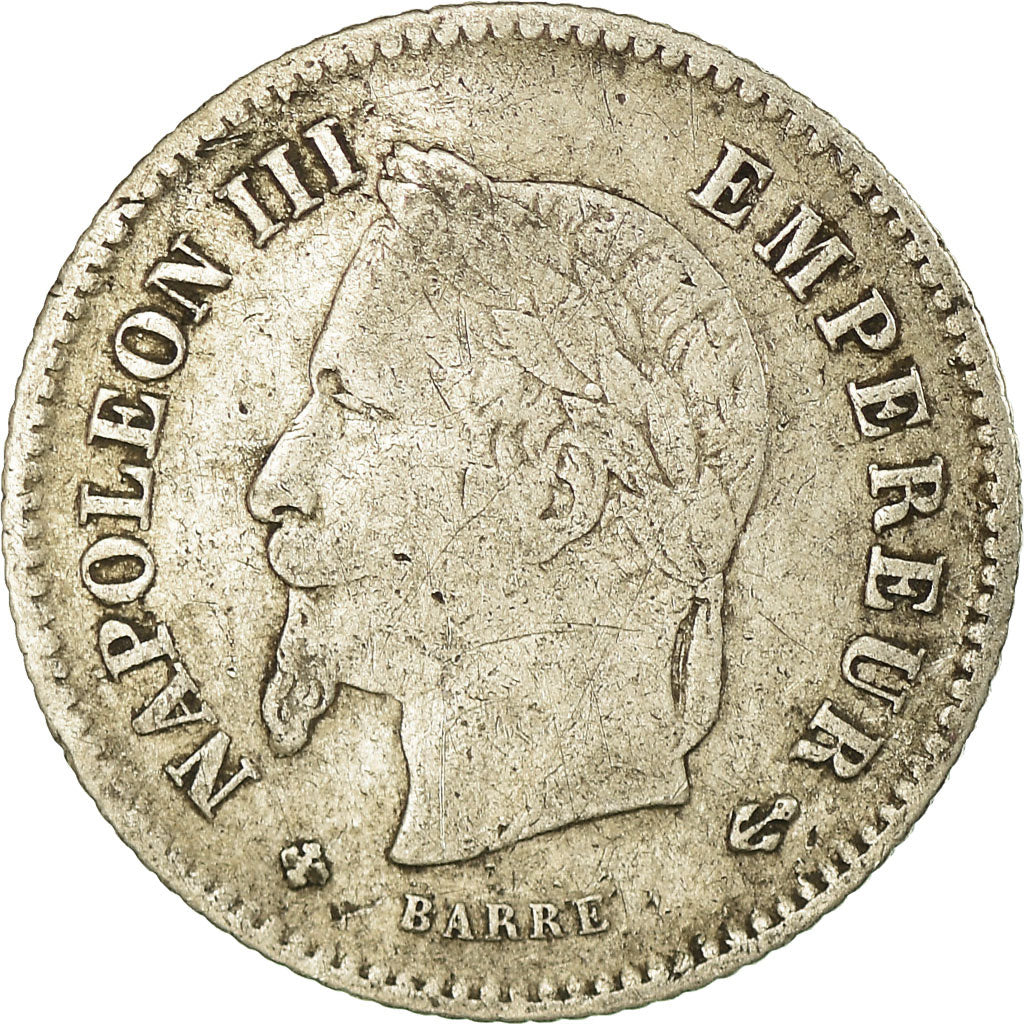 Coin, France, Napoleon III, Napoléon III, 20 Centimes, 1867, Strasbourg