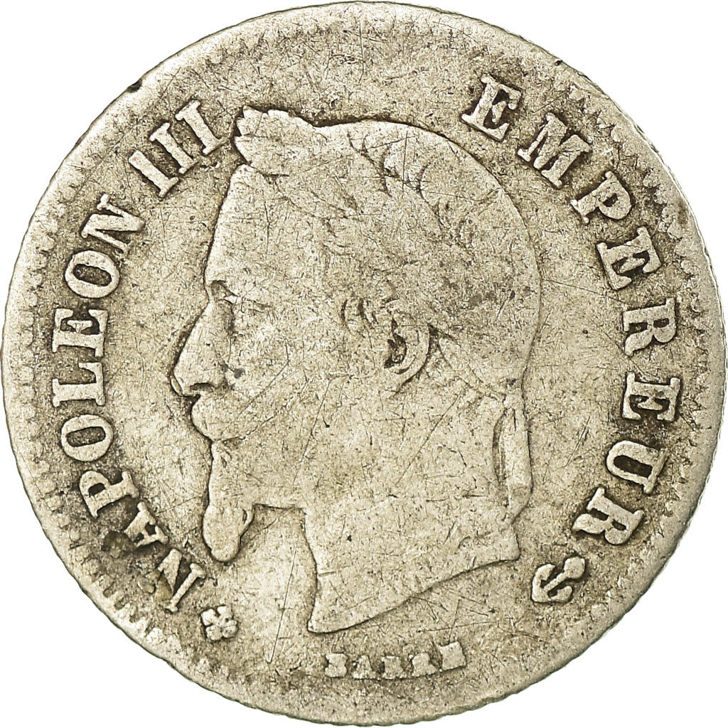 Coin, France, Napoleon III, Napoléon III, 20 Centimes, 1866, Strasbourg