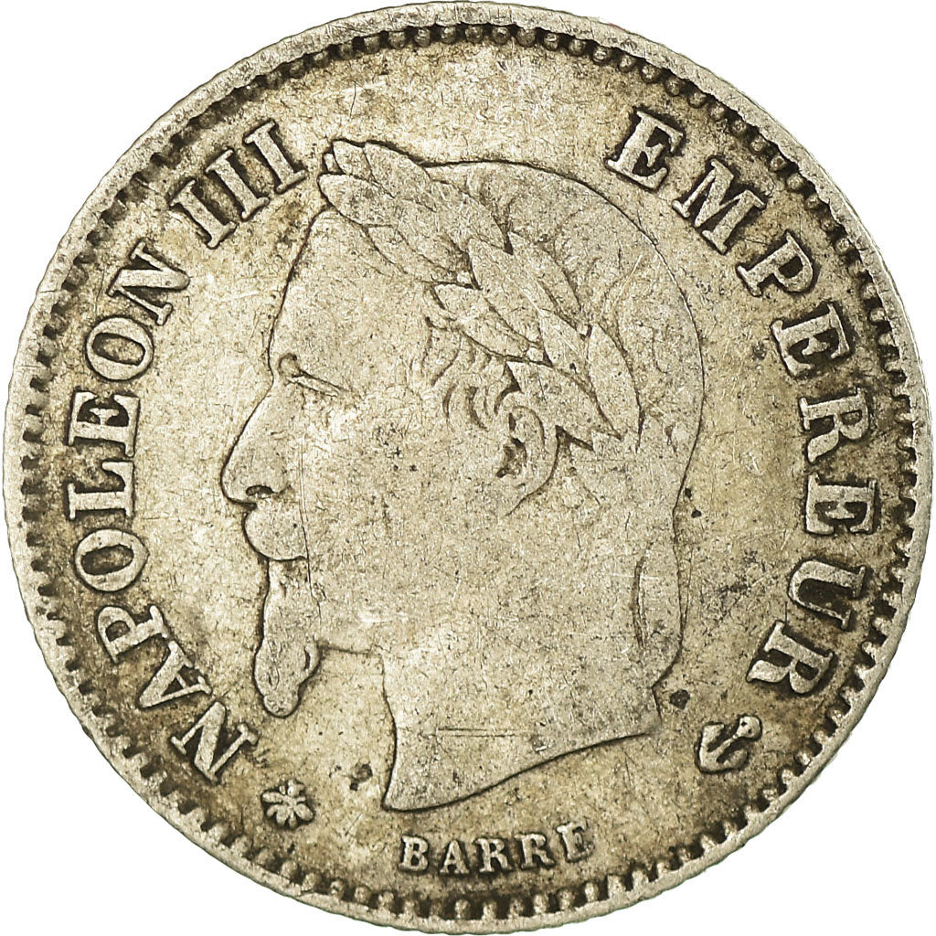 Monnaie, France, Napoleon III, Napoléon III, 20 Centimes, 1868, Paris, TB+