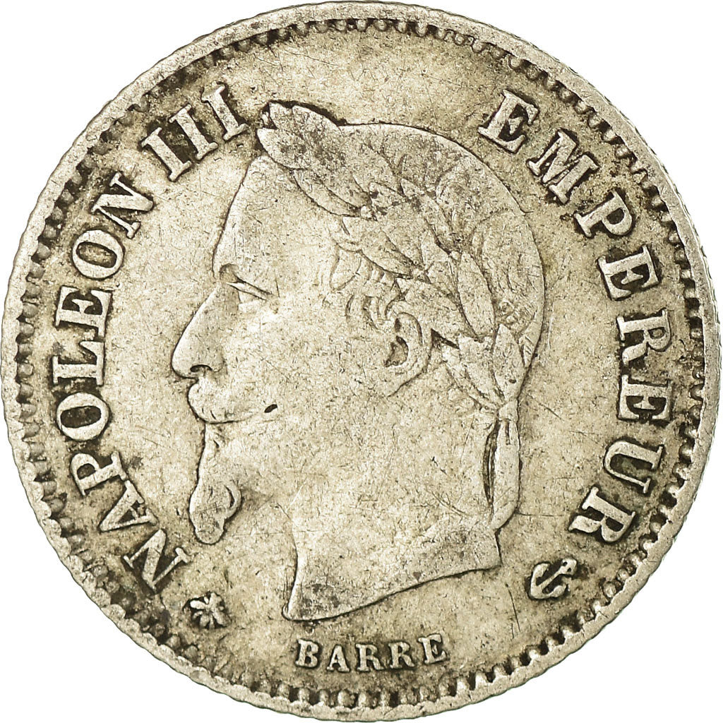 Munten, Frankrijk, Napoleon III, Napoléon III, 20 Centimes, 1868, Paris, FR+